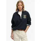 Superdry Shirt marine / wit