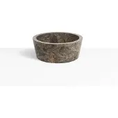 Loutro Bali waskom rond 40cm marmer taupe