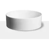 Loutro MC Delly waskom rond 40cm keramiek mat wit