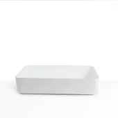 Loutro Delphi waskom 60x40cm solid surface mat wit