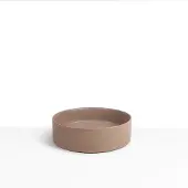 Loutro MC Delly waskom rond 40cm keramiek mat taupe