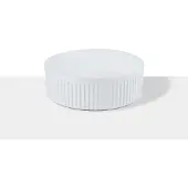 Loutro Syl waskom rond 36cm keramiek glans wit