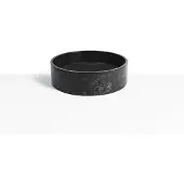 Loutro Louise waskom rond 40cm marmer antraciet