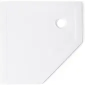 Marenza Diamond Douchebak - 90x90x4cm - vijfhoek - wit SW1188