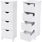Vasagle Badkamermeubel met 4 lades, Wit