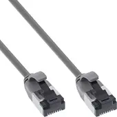 InLine Patchkabel slim, U/FTP, Cat.8.1, TPE halogeenvrij, grijs, 5m