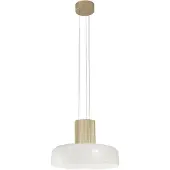 FABAS LUCE Glazen hanglamp Lunar, dimbaar, wit / opaal, Woon-/ Eetkamer, Glas, Modern, hanglamp