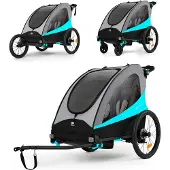 Kinderkraft Fietskar 3in1 NAVA Hawaiian Blue