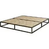 Emma Metalen Bed met Lattenbodem - Industrieel Design - Zwart - 180 x 200 cm