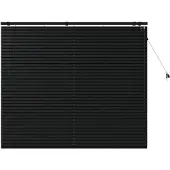 vidaXL Venetiaanse jaloezie Zwart 145 x 130 cm 35 mm