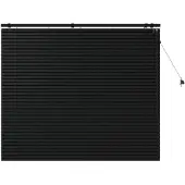vidaXL Venetiaanse jaloezie Zwart 125 x 130 cm 35 mm