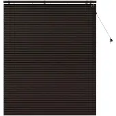 vidaXL Venetiaanse jaloezie Donkerbruin 135 x 160 cm 35 mm