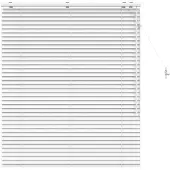 vidaXL Venetiaanse jaloezie Wit 100 x 130 cm 35 mm