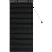 vidaXL Venetiaanse jaloezie Zwart 65 x 130 cm 35 mm