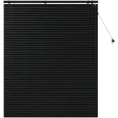 vidaXL Venetiaanse jaloezie Zwart 135 x 160 cm 35 mm