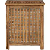 vidaXL Wasmand Naturel Massief Teakhout