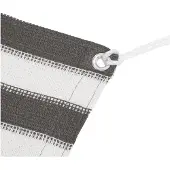 vidaXL Tenttapijt 400x700 cm HDPE antracietkleurig en wit