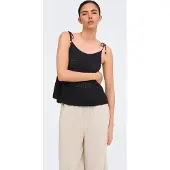 ONLY Gebreide top 'JDYGreta' zwart