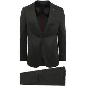 Suitable Kostuum Albatros Melange Antraciet
