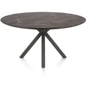 Henders & Hazel Caletta Esszimmertisch Oval HPL/Metall Kreuzfuß