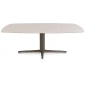 Xooon Saluti Esstisch oval 210 x 105 cm Zentraler Sternfuß HPL