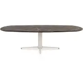 Henders & Hazel Caletta Esstisch oval HPL/Metall Sternfuß