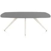 Xooon Saluti Esstisch oval 210 x 105 cm 4-Fuß-Gestell HPL