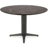Henders & Hazel Caletta Esstisch oval HPL/Metall Sternfuß