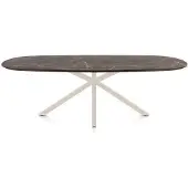Henders & Hazel Caletta Esszimmertisch Oval HPL/Metall Kreuzfuß