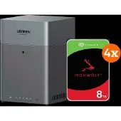UGREEN NASync DH4300 Plus + Seagate Ironwolf 8TB 4-Pack