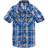 Brandit Overhemd 'Roadstar' blauw / wit