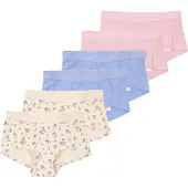 Name it KIDS hipsters (set van 6) Slip Blauw Meisjes Stretchkatoen Bloemen - maat 110