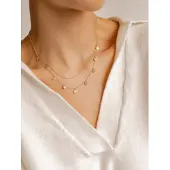 Hey Happiness Ketting 'Texture' rose-goud
