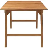 vidaXL Tuintafel 150x90x75 cm massief acaciahout