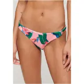 Superdry Dames Gedurfd tropisch roze bikinibroekje (M), Strandkleding, Gerecycled polyester, Duurzaam W3010405A