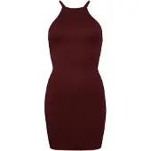 Superdry Strappy Racer Mini-jurk van Jersey Paars Grootte: 44