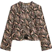 Superdry Blouse groen / rosa / zwart