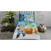 Good Morning Kinder Dekbedovertrek Katoen Knight - multi 140x200/220cm