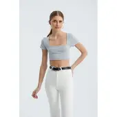 Hiccups for Kids Vierkante Halse Basis Crop Top