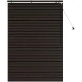 vidaXL Venetiaanse jaloezie Donkerbruin 115 x 160 cm 35 mm
