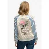 Superdry Tussenjas 'SUIKAJAN' crème / lichtblauw / rosa / zwart