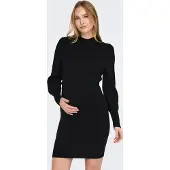 ONLY Maternity Gebreide jurk 'OLMKatia' zwart