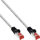 InLine Patchkabel, S/FTP (PiMf), Cat.6, 250 MHz, PVC, koper, transparant, 25m