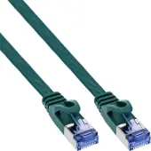 InLine Patchkabel plat, U/FTP, Cat.6A, groen, 10m