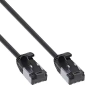 InLine Patchkabel slim, U/FTP, Cat.8.1, TPE halogeenvrij, zwart, 7,5m