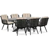 Coco Custa/Lunea 240x120 cm dining tuinset 7-delig