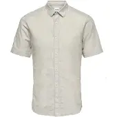 Only & Sons Overhemd 'ONSCaiden' beige