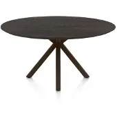Henders & Hazel Caletta Esstisch oval Eiche/Metall Kreuzfuß
