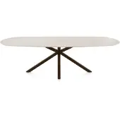Henders & Hazel Caletta Esszimmertisch Oval HPL/Metall Kreuzfuß