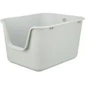 Trixie kattenbak pavo hoge rand grijs - 44x55x32 cm